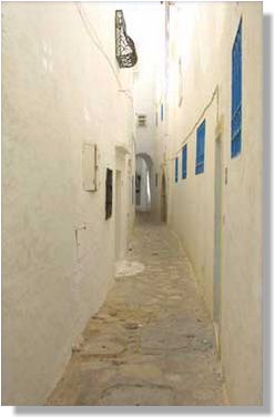 strada delle medina di Hammamet